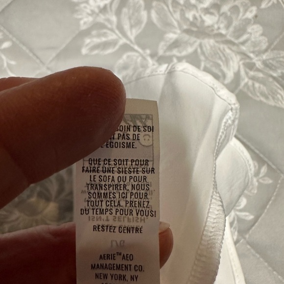 Offline by Aerie White Ribbed Tank Tennis Skort Dress, Size Large (v) - Picture 8 of 9
